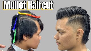 Modern Mullet Haircut  15mm without guard  Step by step  Transformation  Koshish salonfade [upl. by Atinihs]