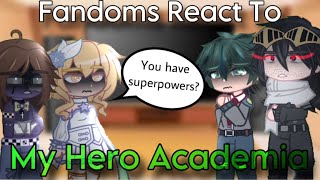 Fandoms React To My Hero Academia  Deku Angst  Dadzawa  Past amp Future  Gacha  BNHA  24 [upl. by Aissatsan219]