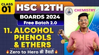 11 Alcohol Phenols amp Ethers Class 01 amp PYQs HSC Board Exam By Abhishek Sir Chemistry asc [upl. by Ibloc]