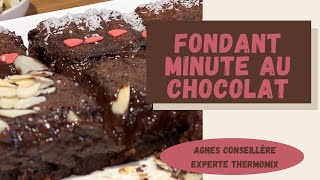 🍫 FONDANT MINUTE AU CHOCOLAT 🍫 au Thermomix TM6  TM5  TM31 🍫 [upl. by Nahgeam]