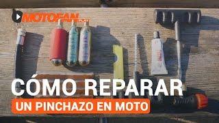 CÓMO REPARAR UN PINCHAZO EN MOTO [upl. by Hosfmann457]