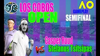 Casper Ruud vs Stefanos Tsitsipas 🏆 ⚽ Los Cabos Open 02232024 🎮 gameplay AO 2 [upl. by Margarete]