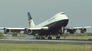 747 Classic Action at JFK [upl. by Ahsika882]