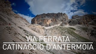 Ferrata Catinaccio dAntermoia Gruppo del Catinaccio  BZ 1617 Agosto 2019 [upl. by Ayotna]