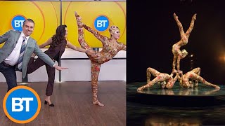 A Cirque Du Soleil contortionist just gave our hosts a lesson [upl. by Redmond]