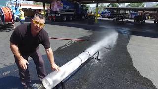 How Sewers are Cleaned Hydro Flushed preventing Fatburgs using a Vactor 2100 and High Pressure Water [upl. by Anirtap]