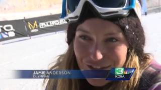 Slopestyle snowboarding Olympic qualifiers at Mammoth Mountain [upl. by Giulia]