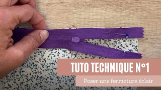 TUTO COUTURE  Poser une fermeture éclair fermeture à glissière [upl. by Manthei]