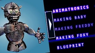 Five Nights at Freddys Sister Location Extras Menu  ALL ANIMATRONICS AND BLUEPRINTS [upl. by Sanborne]