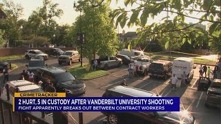 2 injured 5 in custody after shooting reported at Vanderbilt dorm building [upl. by Eiltan66]