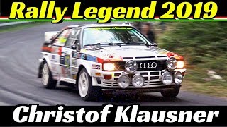 Rally Legend San Marino 2019  Christof Klausner Austrian quotCrazy Horsequot  Audi Quattro Powerslides [upl. by Uliram422]