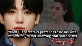 When his secretary pretends to be his wife in front of you not knowing that you are his savage wife [upl. by Eenttirb]