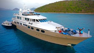 Deep Sea Fishing from 40000000 MEGA Yacht Catch Clean Cook MV Loon [upl. by Enavi]