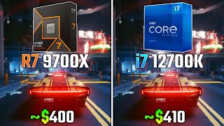 RYZEN 7 9700X vs INTEL i712700K  Test in 6 Games [upl. by Anilejna]