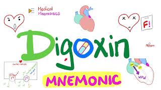 Digoxin Mnemonic  Cardiac Glycosides Inotropes  Cardiac Pharmacology  Cardiology [upl. by Petigny]