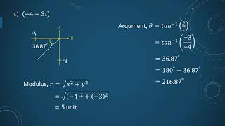 Complex Number Argand diagram modulus amp argument [upl. by Emmalyn]