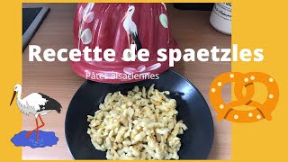 Recette de spaetzles de mes parents [upl. by Ennalyrehc]