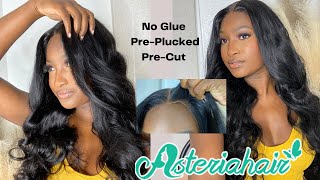 Effortless Install Ever🔥 100 Glueless Pre Cut Beginner Wig  No PluckingBleaching  Asteria Hair [upl. by Holman]