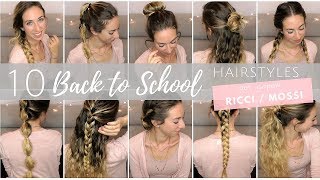 10 BACK TO SCHOOL HAIRSTYLES per capelli RICCIMOSSI  Silvia Viscardi [upl. by Matejka]