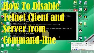 How To Disable Telnet Client and Server from Commandline [upl. by Attenra]