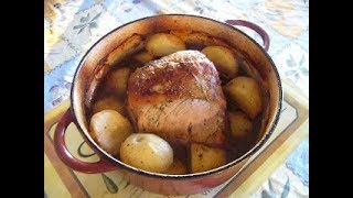 Recette Rôti de Porc aux patates jaunes [upl. by Nrol236]