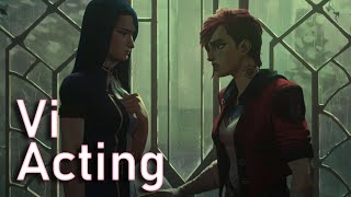 Vi and Caitlyn Scene  Acting  Arcane Season 2 [upl. by Evie838]