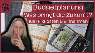 Juli Budget planen 🧐 Schlechte Aussichten ECHTE Einnahmen amp Ausgaben sparen budgetplanung vlog [upl. by Eissat958]