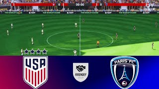 FC 24  USWNT vs PARIS FC  June 7 2024  Friendly Match  PS5 Gameplay [upl. by Ealasaid421]