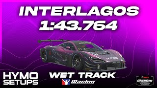 iRacing Wet Hotlap  McLaren 720S GT3 EVO  Interlagos  IMSA  2024 S4 Week 8 [upl. by Ydniahs5]