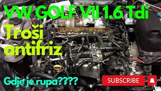 Vw Golf 7 16 tdi troši antifrizGdje je problembalkangarage [upl. by Anaiviv704]