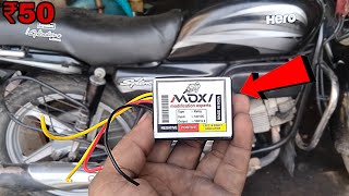 how to install 1000 flasher  hero honda bike  splendor bike [upl. by Amyas]