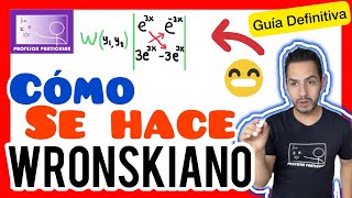 ✅​El WRONSKIANO 𝙂𝙪í𝙖 𝙋𝙖𝙨𝙤 𝙖 𝙋𝙖𝙨𝙤 😎​🫵​💯​ Ecuaciones Diferenciales [upl. by Notkcorb784]