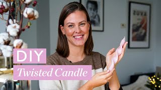 Twisted Candle  Tutorial für gedrehte Kerzen  DIY  Westwing [upl. by Dallman676]