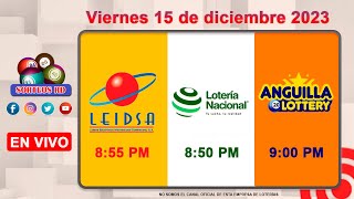 Lotería Nacional LEIDSA y Anguilla Lottery en Vivo 📺│Viernes 15 de diciembre2023  855 PM [upl. by Elleval]