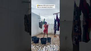 Maman Africaine dans la pluie⛈️🤣🤣 [upl. by Fradin]