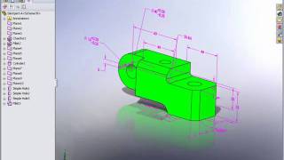 Demo SolidWorks  Dimxpert [upl. by Hum181]