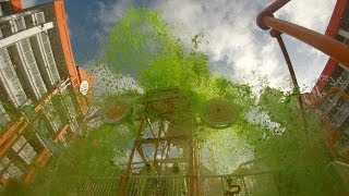 Mass sliming in the Lagoon Pool at the Nickelodeon Suites Resort [upl. by Labina899]