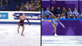 Evgenia Medvedeva Team Event 2018 SP Program Components [upl. by Orfield]