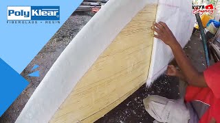 Polyklear Fiberglass  Resin Boat Building in the Philippines II [upl. by Khalin]