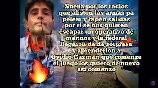 Corrido de Ovidio Guzmán 🔥LETRA [upl. by Durnan567]