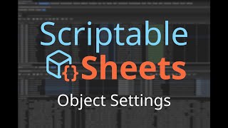 Scriptable Sheets Object Settings [upl. by Yssirk]