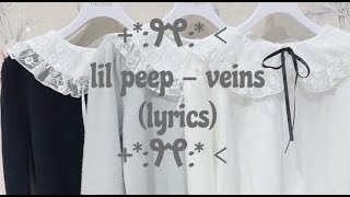 lil peep  veins lyrics [upl. by Amak838]