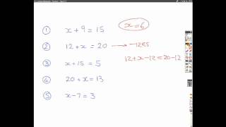 Rearranging amp Solving Equations  Tutorial 1 Adding amp Subtracting [upl. by Bev]