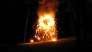 Homemade Chromatrope Fireworks Wheel [upl. by Ettezus]