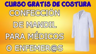 COMO HACER UN MANDIL PARA MÉDICOS O ENFERMEROS [upl. by Yltneb]