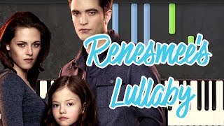 🎹Renesmees LullabyBreaking Dawn Part 2 Piano Tutorial Synthesia❤️♫ [upl. by Inalaeham]