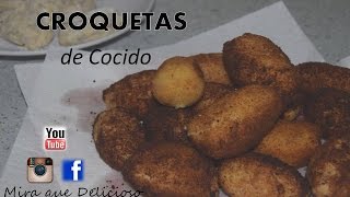 Croquetas de cocido  Faciles y paso a paso [upl. by Iruahs]