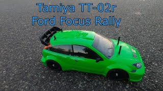 Tamiya TT02 Ford focus RS intro and first run read description [upl. by Locklin]