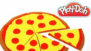 Play Doh Pizza How To Make Play Doh Food Plastilina Pongo [upl. by Amhser136]