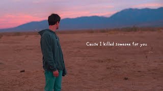 Alec Benjamin  If I Killed Someone For You Official Lyric Video [upl. by Guildroy48]